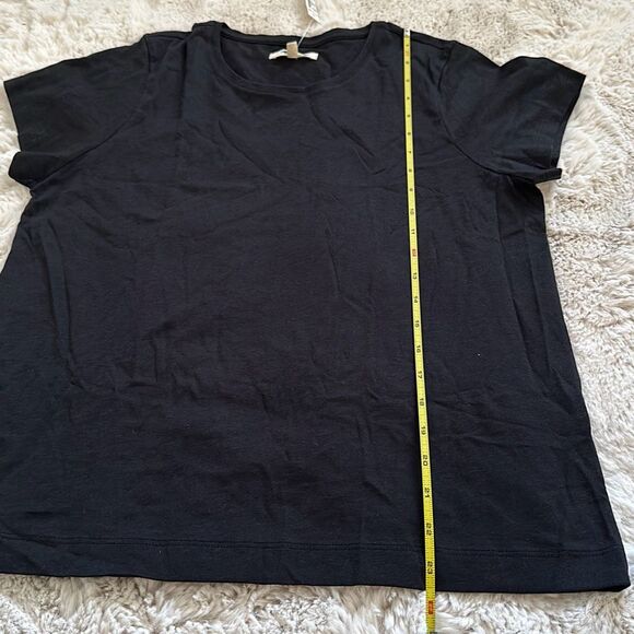 Madewell Drapey Crewneck Tee Black Size M - Picture 6 of 7